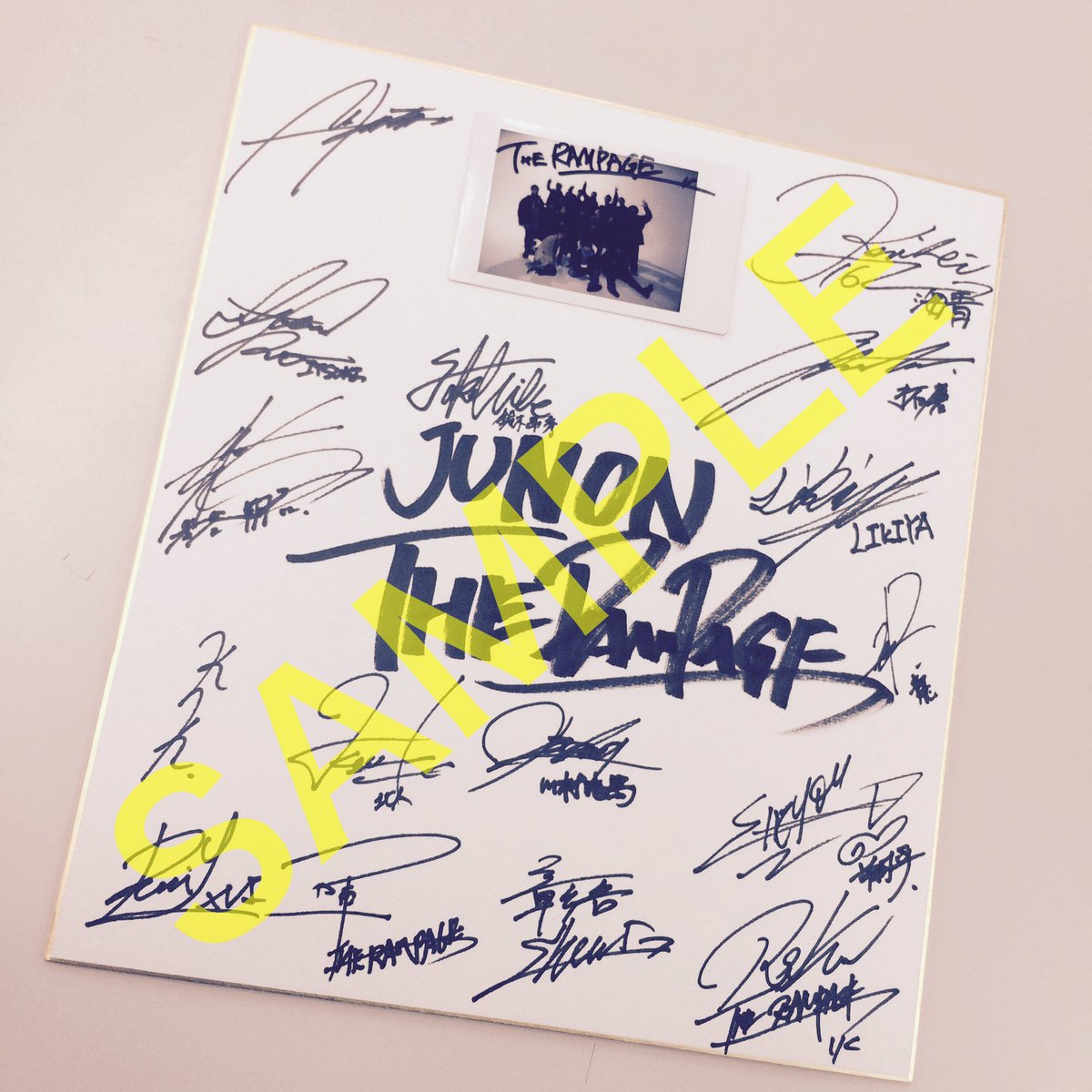 THE RAMPAGE from EXILE TRIBE 直筆サイン色紙＆写真 【公式通販】