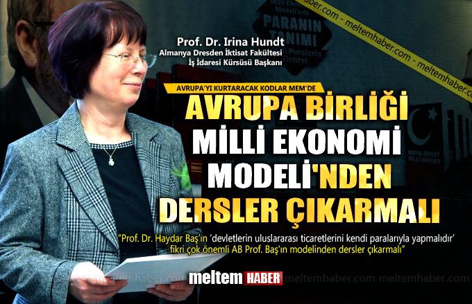 MedyaHur's tweet photo. Almanya Dresden İktisat Fak. İş idaresi Kürsü Başkanı Prof. Dr. İrina Hundt:"AByi kurtaracak kodlar Prof. Baş'ın Milli Ekonomi Modelinde" https://t.co/HHG4Gf77Fo