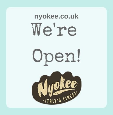 NyokeeItalian's tweet image. WE ARE OPEN! 
Come on down and join us!
#Nyokee #Food