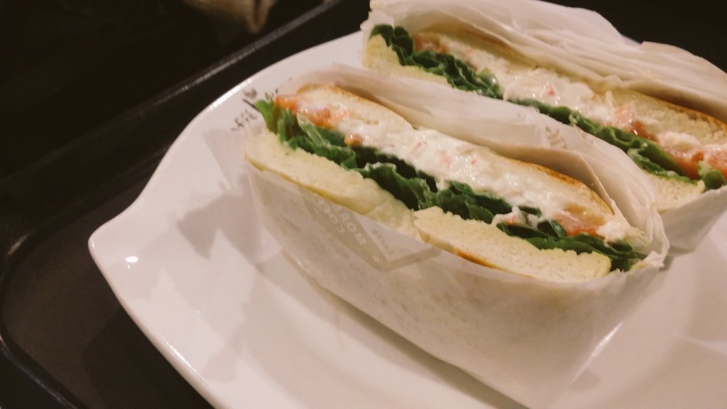 #카페베네#베이글#게살