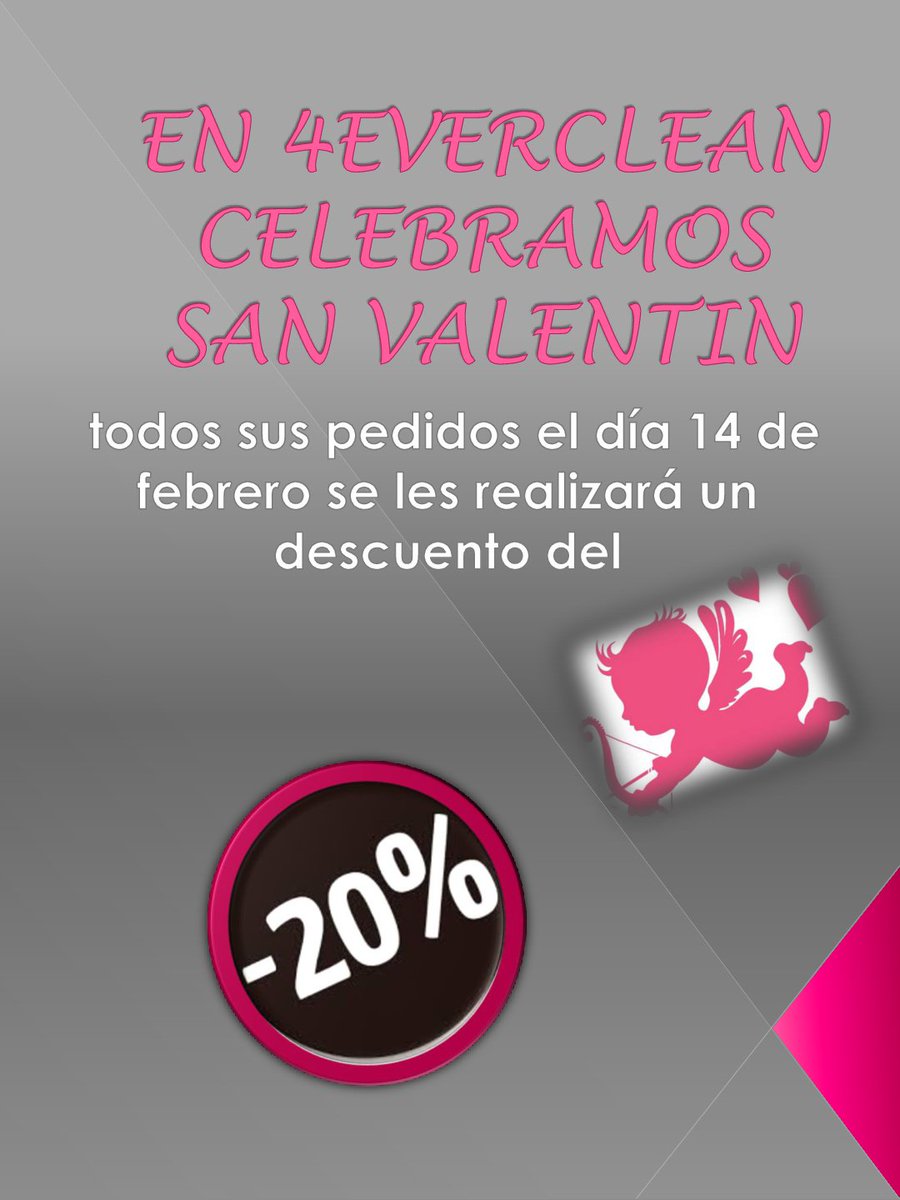 Ya queda menos para San Valentin y en 4EverClean lo celebramos a lo grande. 🤗