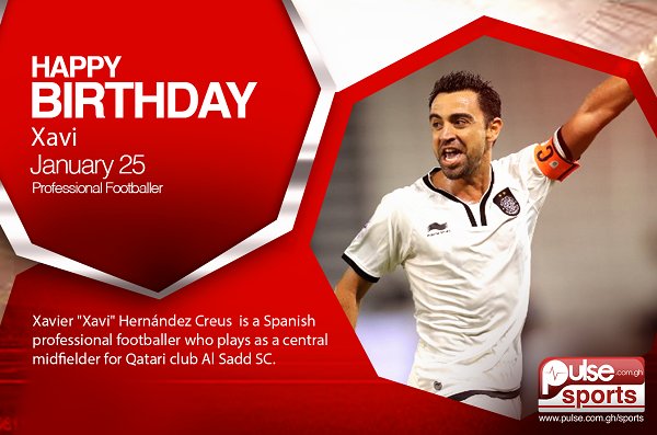  Happy Birthday; Xavi Hernández Creus   