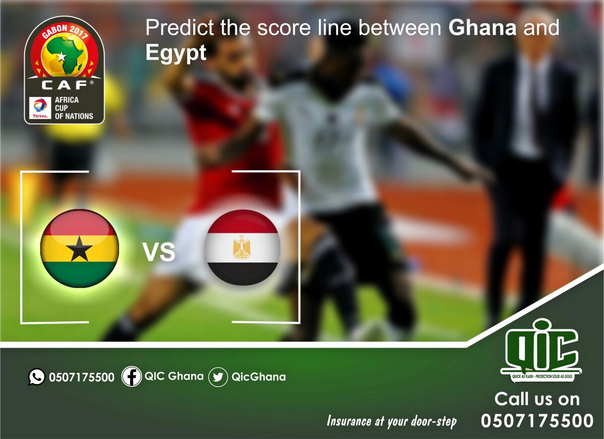 qicsocial1's tweet photo. Ghana takes on Egypt  in todays' Afcon clash.
Your predictions. 
.
#quickasaflash
#protectionsolidasgold
#royalexperience https://t.co/AZT3WmySza