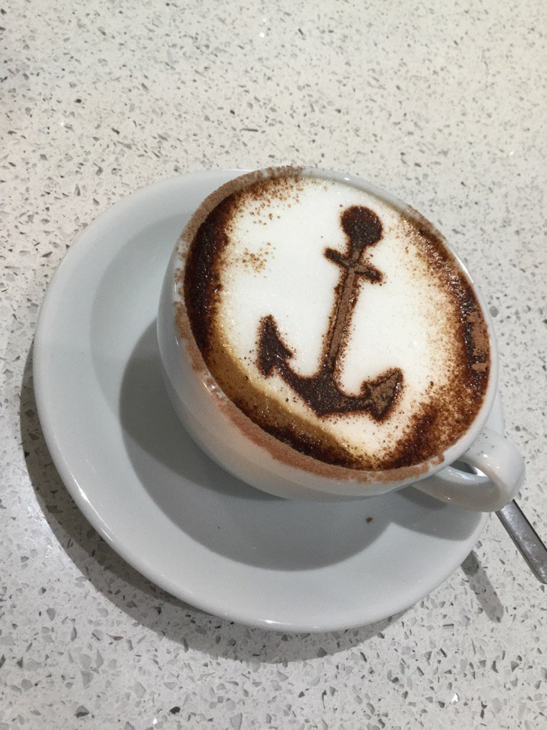TheDeck1979's tweet photo. Ahoy there Sailor ⚓️ #cappuccino #betterthanstarbucks #thedeck https://t.co/fCs3FDa3Z0