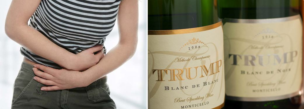 [USA] Recrudescence d'ulcères gastriques trois jours après que Donald Trump ait interdit la consommation de vins autres qu'américains.