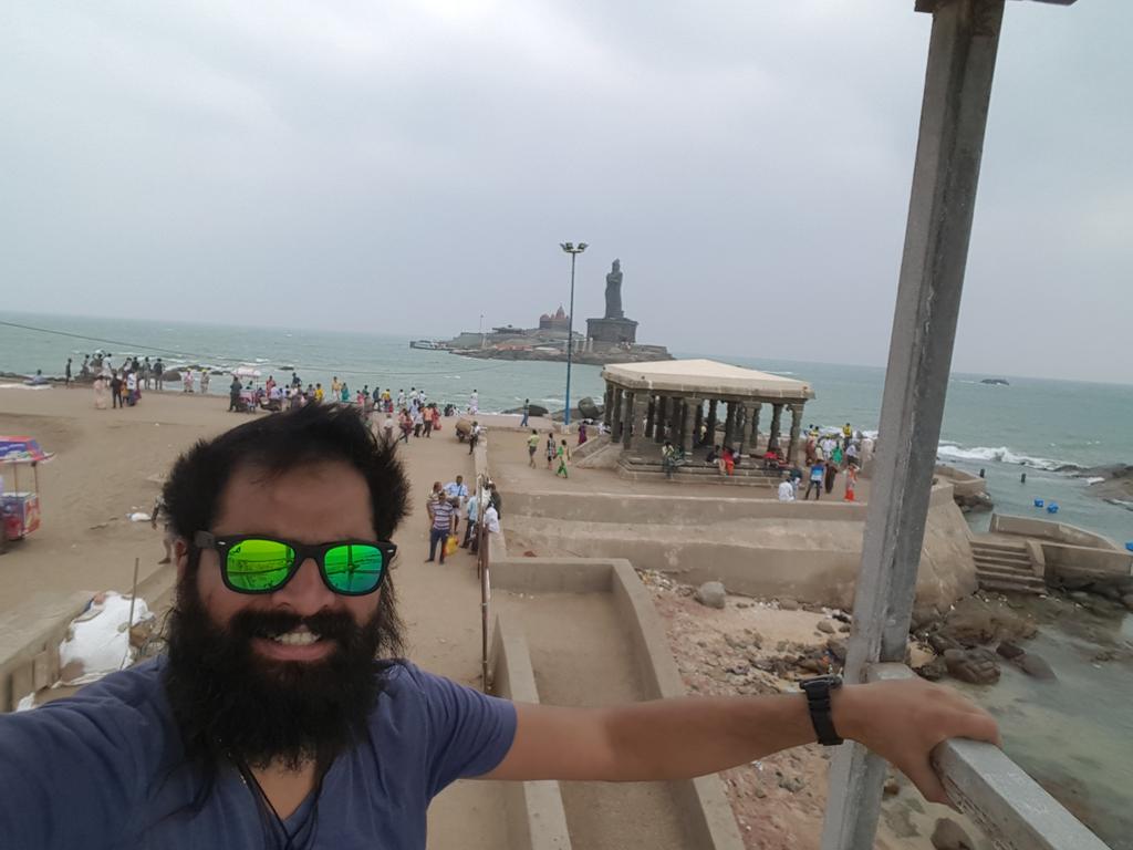 At Kanyakkumari enroute <a href="/BOBMCRiderMania/">BOBMC Rider Mania</a> #contestalert #ridermania17 <a href="/FreeSoulsRider/">Free Souls Rider MC</a> <a href="/motul/">Motul</a>
