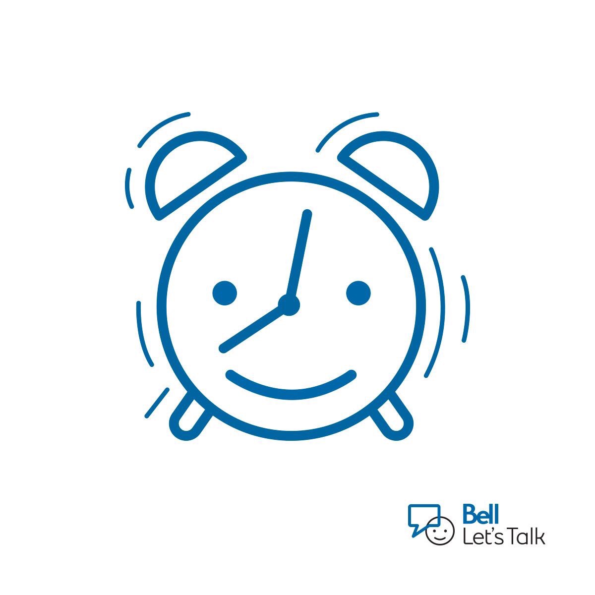 Rise and shine. Time to help #EndStigma and join in the conversation today! #BellLetsTalk