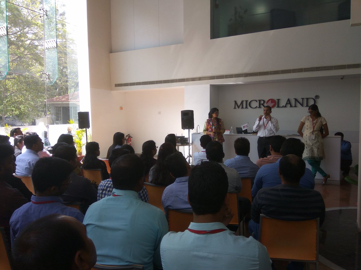 riteshaishere's tweet photo. A town hall session with our young and talented Automation team @MicrolandCorp @deepavemu @ashishxlri https://t.co/rGoGIF1Bna