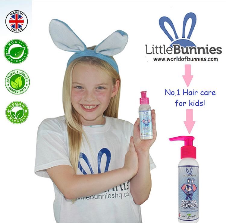Natural and organic hair care for kids!   😎 #natural #organic #haircare #bunny #mum #mom #hair #vegan