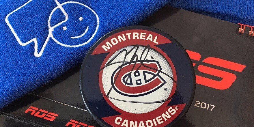 RDSca's tweet image. Pour 2⃣5⃣0⃣ retweets, nous ferons tirer une rondelle autographiée par Brendan Gallagher, une tuque #BellCause et un calendrier #RDS. GO !