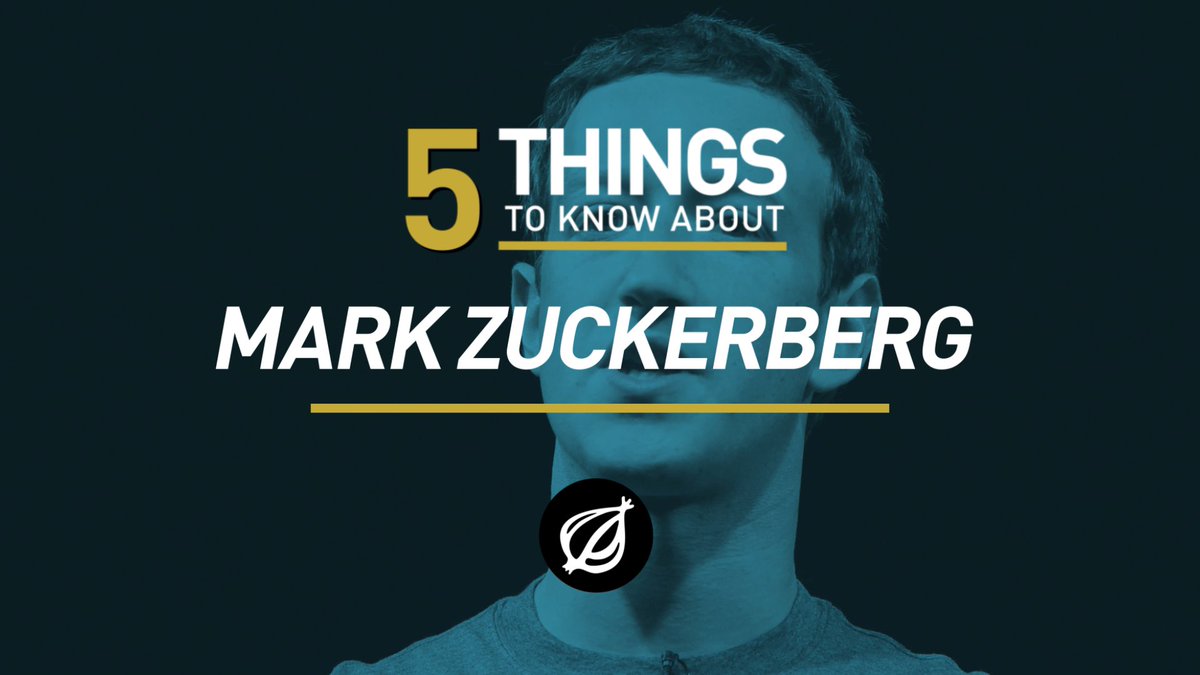The Onion on Twitter "5 Things To Know About Mark Zuckerberg…