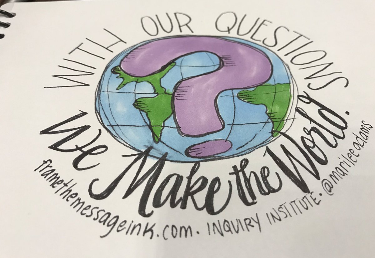 framethemessage's tweet photo. How we design our questions can change history! @marileeadams @Think_Collab #mindset #questionthinking #framethemessageink https://t.co/3vRD2tJr47