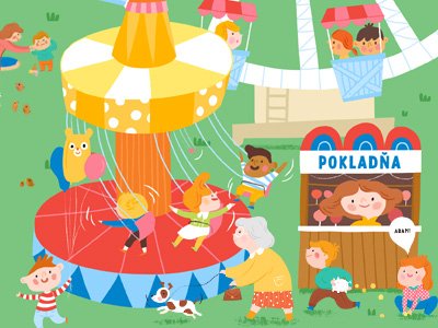 New work <a href="/dribbble/">Dribbble</a> dribbble.com/shots/3242538-…
#kidlitart #funpark #illustration #merrygoround #children #textbook #activity
#kids #family