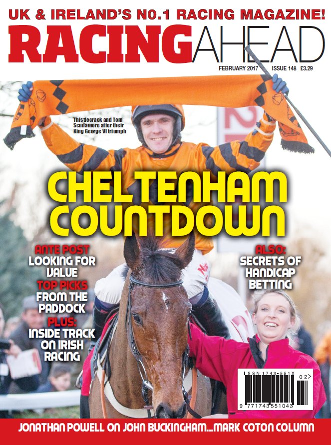racingaheadmag's tweet photo. NEW ISSUE! On sale tomorrow.
Cheltenham, #SaveKempton, and a tribute to John Buckingham
https://t.co/T1oFQRUT0k #racehour https://t.co/AEDlO810zk