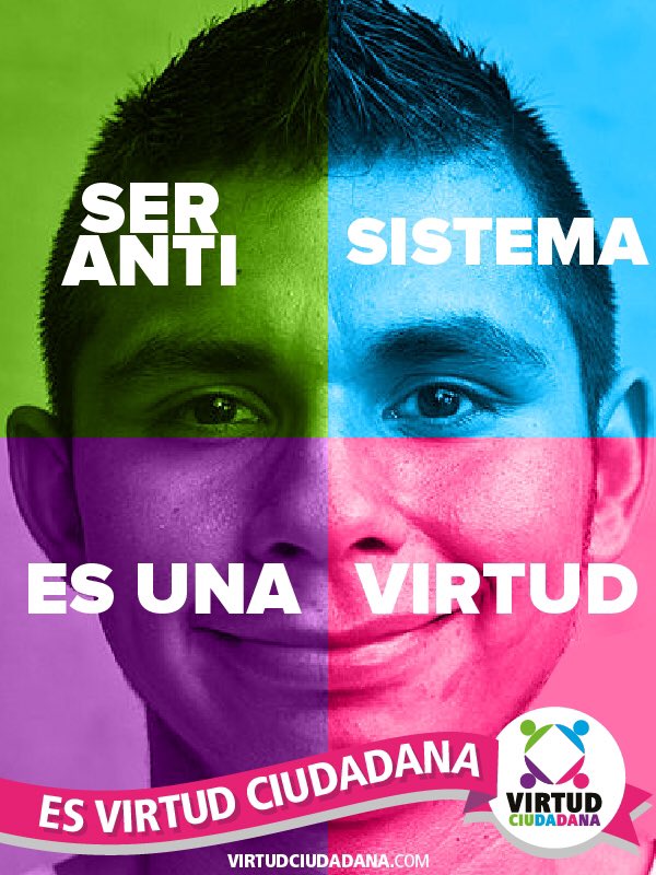 viaradical's tweet photo. Ser anti sistema es una virtud. Es una virtud ciudadana. https://t.co/GqA0v6rzO9