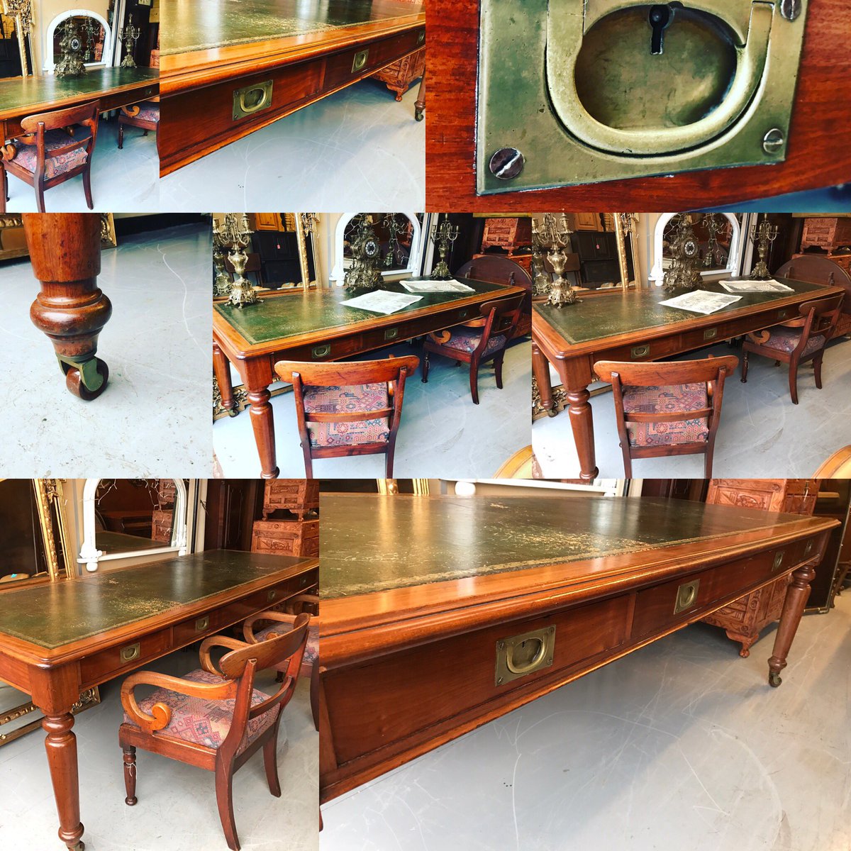AntiquesandC's tweet image. Another fine find today. #regency #Mahogany #librarytable librarytables   #library #periodfurniture #all #original