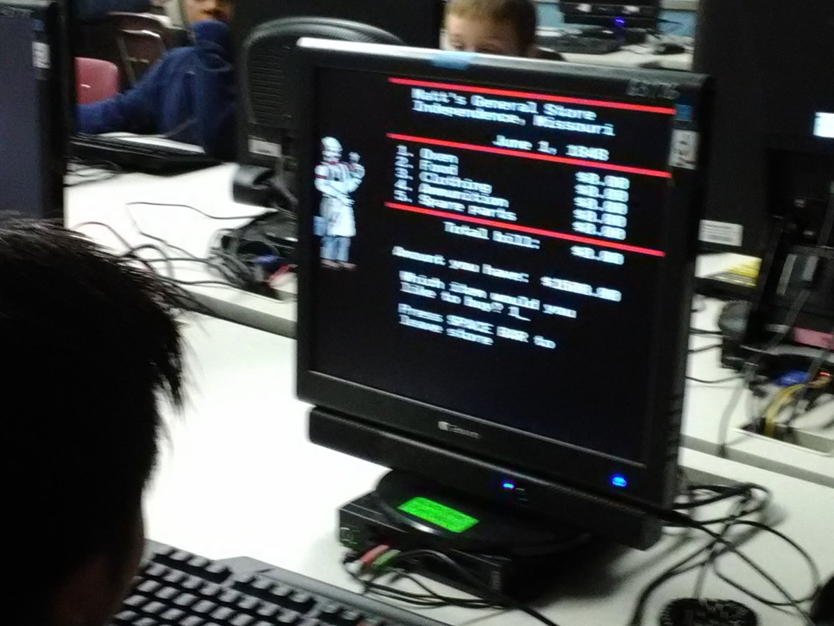 BlvdTech's tweet image. Oregon trail travelers in 4th grade @WestBlvdElem