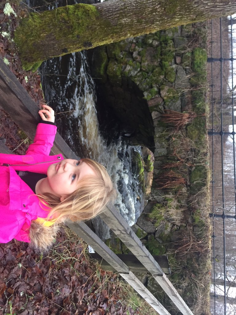 Axdorff's tweet photo. Med dottern till rivningshotade Järle kvarn som @naturvardsverk vill riva. Om @Riksantikvarie ej stoppar r hon sista generationen #skamligt https://t.co/bqiliO2GAo