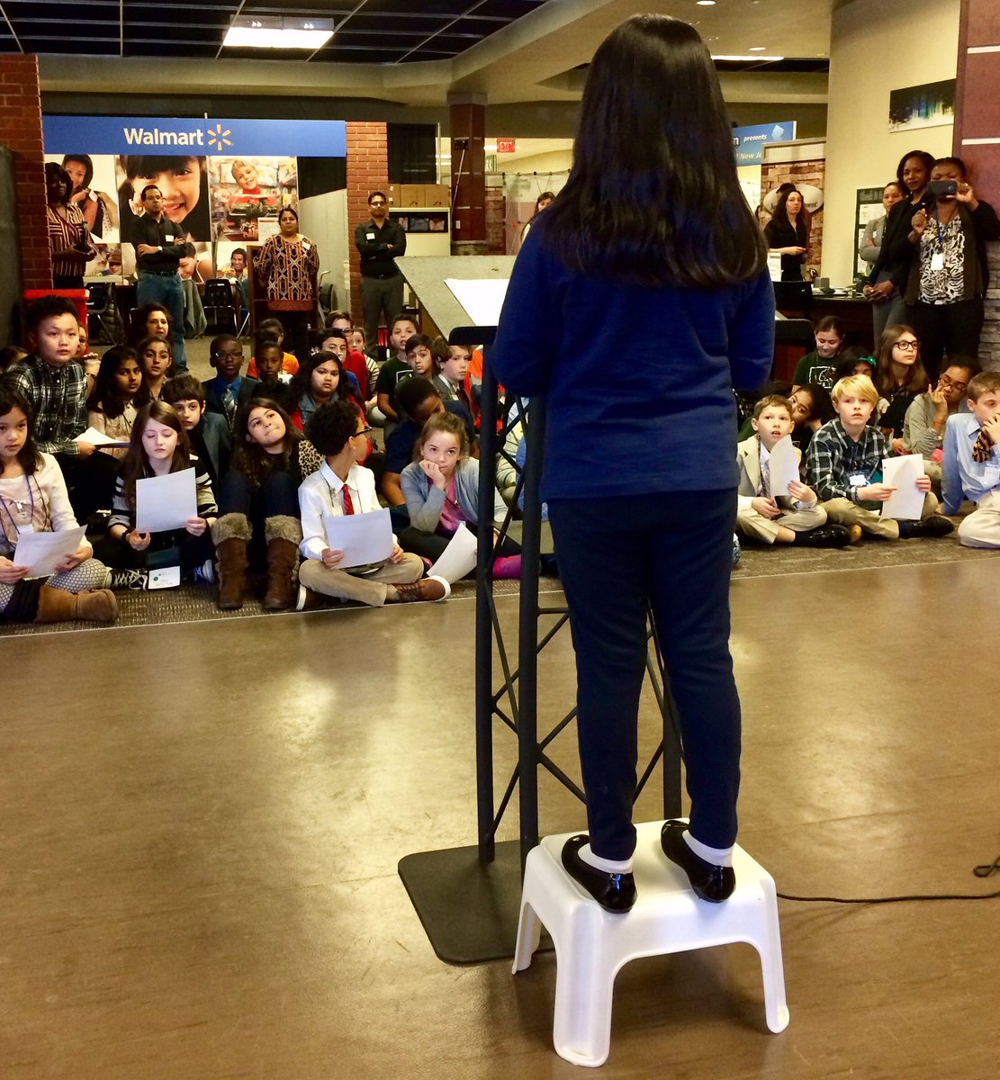 <a href="/JAofNJ/">JA NewJersey</a> BizTown-Mayor Amrintha f/ Jersey City addressed fellow students &amp; <a href="/ADP/">ADP</a> volunteers at their first town hall meeting. #lifeskills