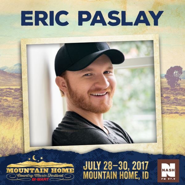 979Magic's tweet photo. Look now who's playing at the @mhcountryfest !! @ericpaslay ! !Can't wait for the last weekend in July!! #MHCMF https://t.co/6IX2iCXVt4