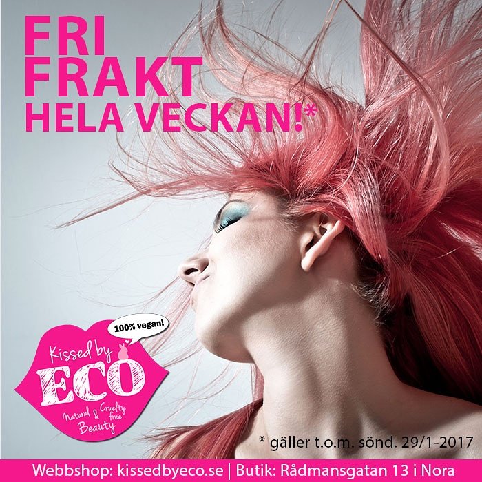 KissedByEco's tweet photo. Äntligen lön! Det firar vi med FRI FRAKT resten av veckan*
*gäller t.o.m sön. 29/1
#kissedbyeco #byttilleko #vegan #makeup #hudvård #hårvård https://t.co/y6uHwt0Xp6