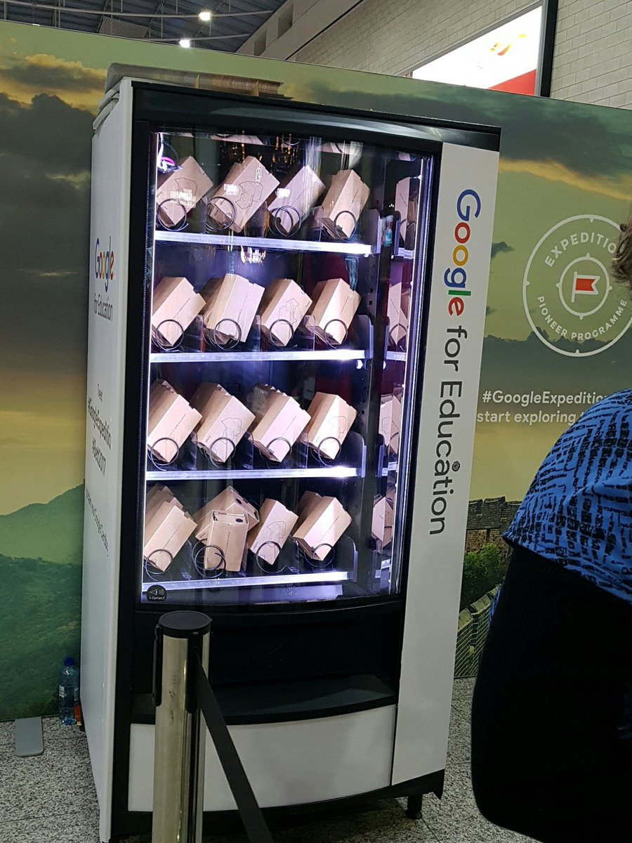 Awesome #GoogleExpeditions booth at #Bett2017