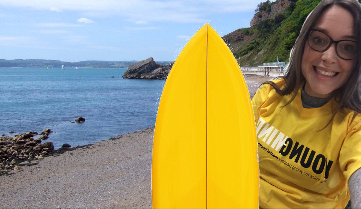 FastDreamers16's tweet photo. As we hit Torquay Robyn does surfing. Lands End to John O'Groats in a day https://t.co/V71aTx45NG https://t.co/aGdidovsvS
