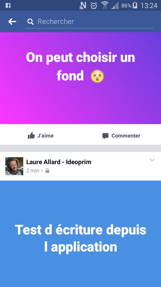 La #technologie évolue sur #Facebook aussi. #nouveauté : on peut mettre de la couleur dans les #publications.