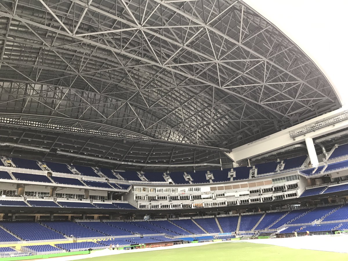 Great visit Monday to Marlins Stadium thanks Chad