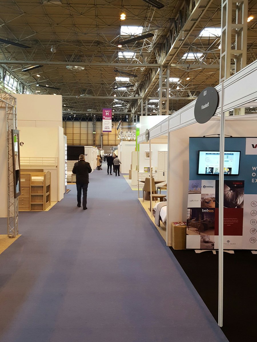 The Furnitute show in Birmingham, a great place for prospects. Surprisingly, not many online marketing companies.