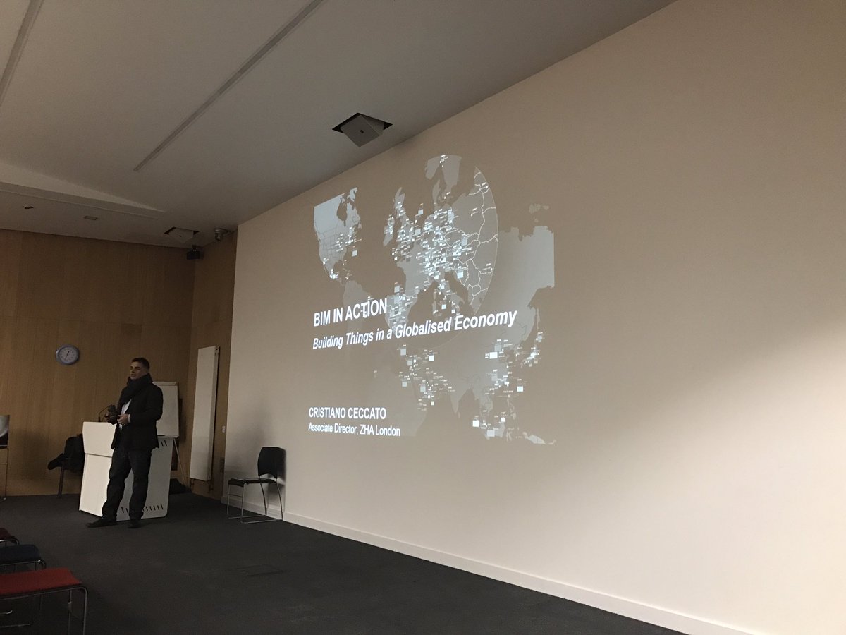 RIBAWestMids's tweet photo. We have our keynote speaker Cristiano Ceccato from @ZHA_News presenting @riba &amp; @archeducate #BIMinBIRMINGHAM today. https://t.co/dzN3AIQwMS