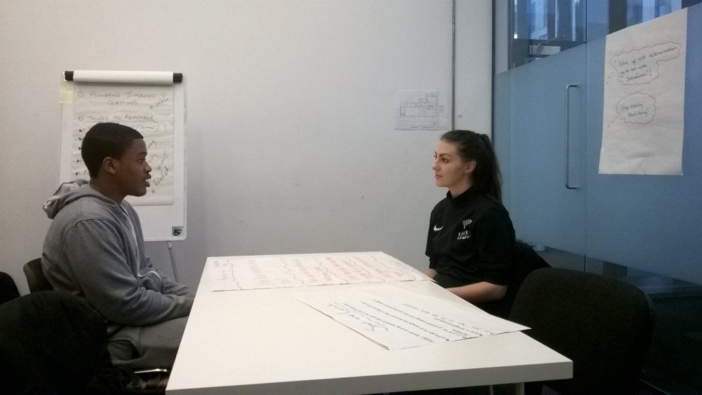 StreetLeague_MW's tweet photo. @Street_League South London Academy preparing with @libby_sl for their Mock Interviews tomorrow!! #employability https://t.co/RoJ7FfuK84