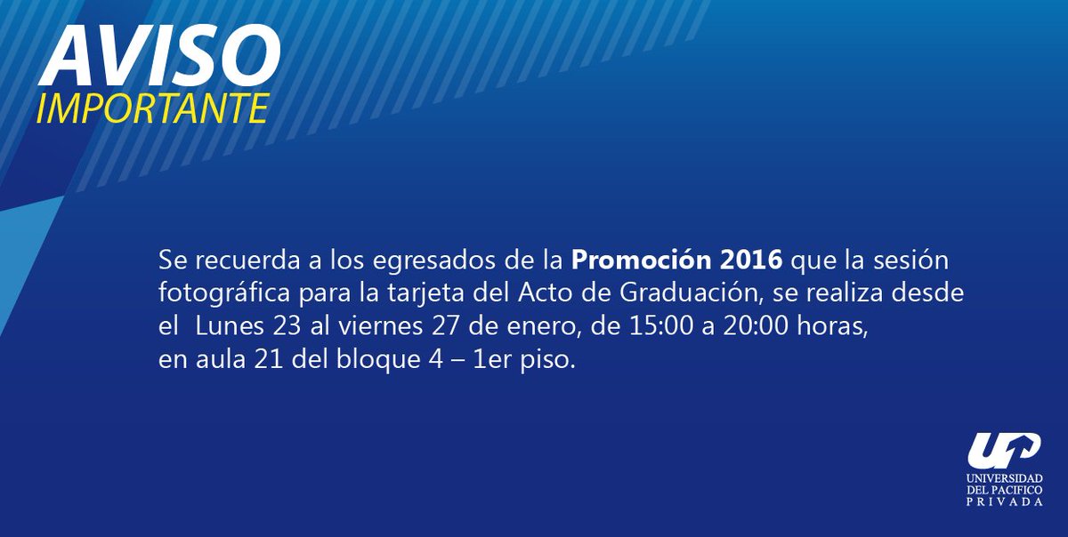upacificoPY's tweet photo. [SESIÓN FOTOGRÁFICA] ¡Atención #egresados de la #Promo2016! 🎓📸 #GraduaciónUP https://t.co/rUuvJ17G6L