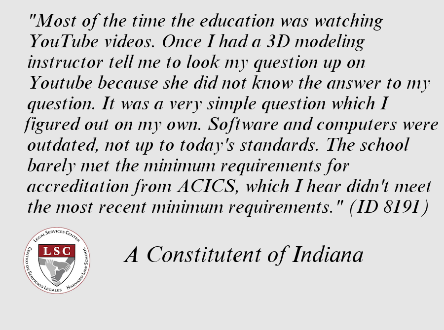 LSCatHarvardLaw's tweet photo. @SenToddYoung Testimony abt #TheRealITT frm your constituents RT @USEdGov if you support ITT students #4Profit https://t.co/iEw37KWsPD https://t.co/xMELBpdMu6