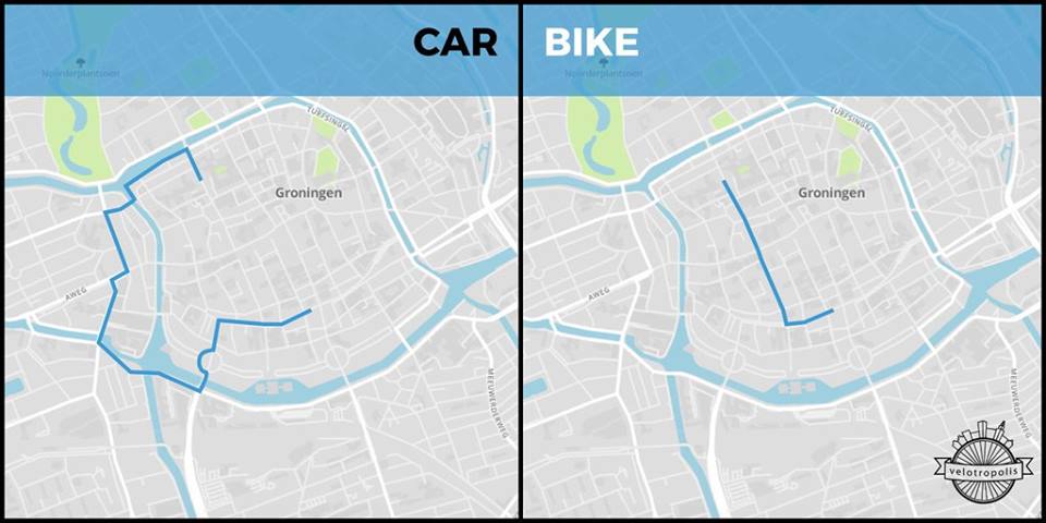 When bicycles are the fastest & easiest way of getting from A to B People will use it #cleverinfra pic @velotropolis