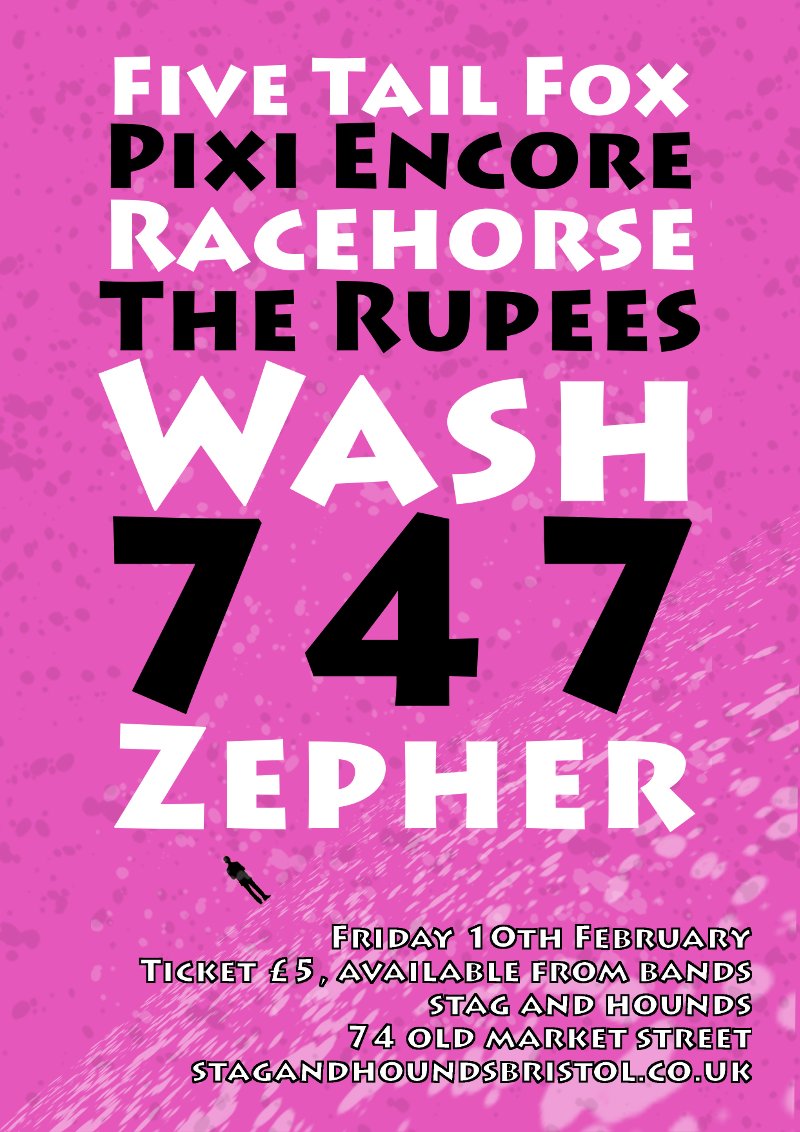 paddycuddles's tweet photo. Friday 10th February @the_rupees @fivetailfox @pixiencore Racehorse @washbanduk Zepher 747
Tickets from bands
https://t.co/Dr2BrpIL7J https://t.co/uq5uTXwHQt