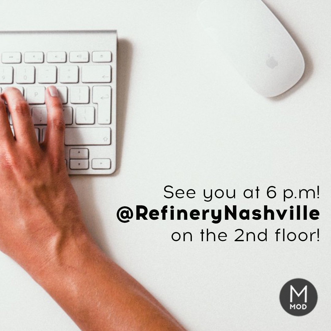 The day is here! Please come join us today for our ModSocial! <a href="/RefineryNash/">Refinery Nashville</a>ville from 6-8 p.m. @RefineryNash Details on our Facebook/events!
