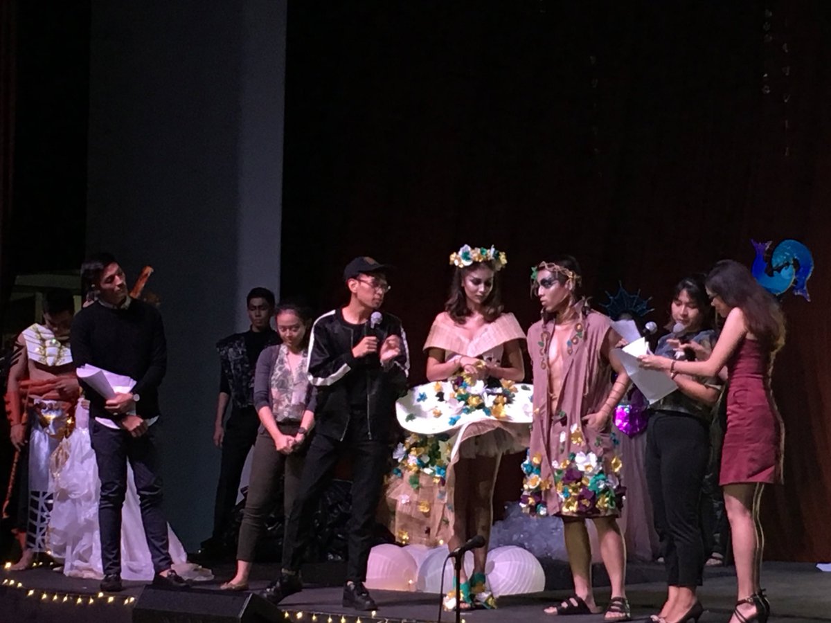 Bmed2019's tweet photo. Designers Anne Gonzales &amp; Evez Evangelista Q&amp;A on the design, inspiration, theme incorporation. #Naturevolution2017 #wheninB #BMed2019 https://t.co/rneNnScqL0