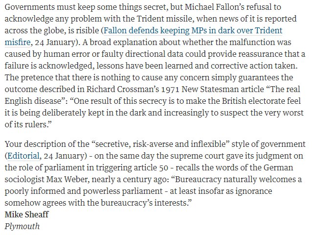 CNDuk's tweet photo. Excellent letters in @guardian today about the Trident Missile Crisis. It's clear we need a #TridentInquiry. ACTION https://t.co/DZZ7eE4g1u https://t.co/ZKoMAFBIDb