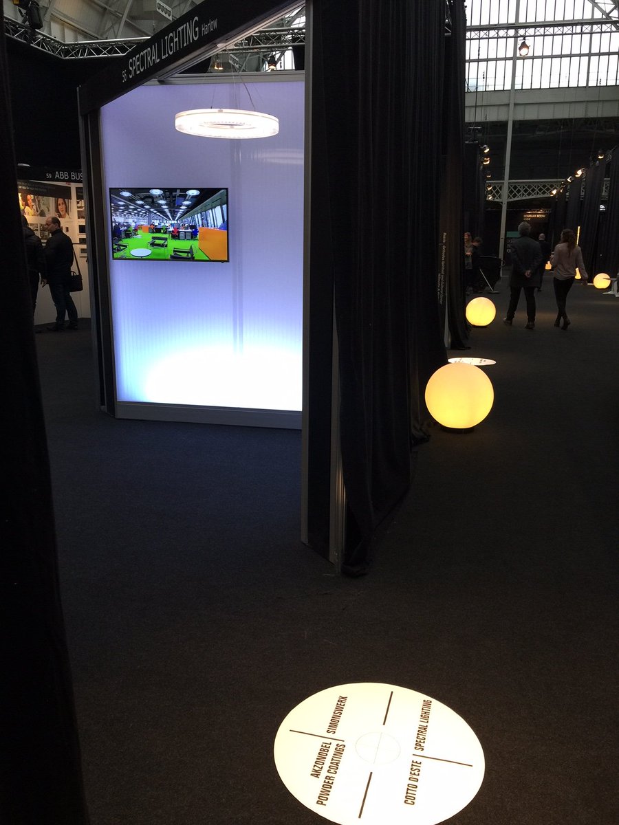 SpectralByRIDI's tweet photo. We are at @ATW_INTL - Come and visit us on stand 56! #Lighting #Design https://t.co/6acael9iQ5