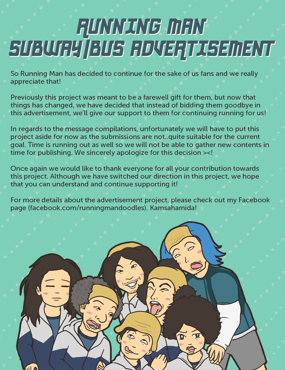 RMdoodle's tweet photo. We have made some adjustments for our fan project~ unfortunately we'll need to scrap off the message project, sorry for that ><! https://t.co/GK58vcuY0U