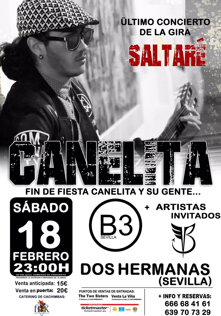 SALAFRAGUA's tweet photo. @canelitareal 18 de febrero! No te lo pierdas!! Entradas para Canelita en https://t.co/XTHJG5hm3D https://t.co/6TvXCQp9lG https://t.co/gpJYIGWYQ8