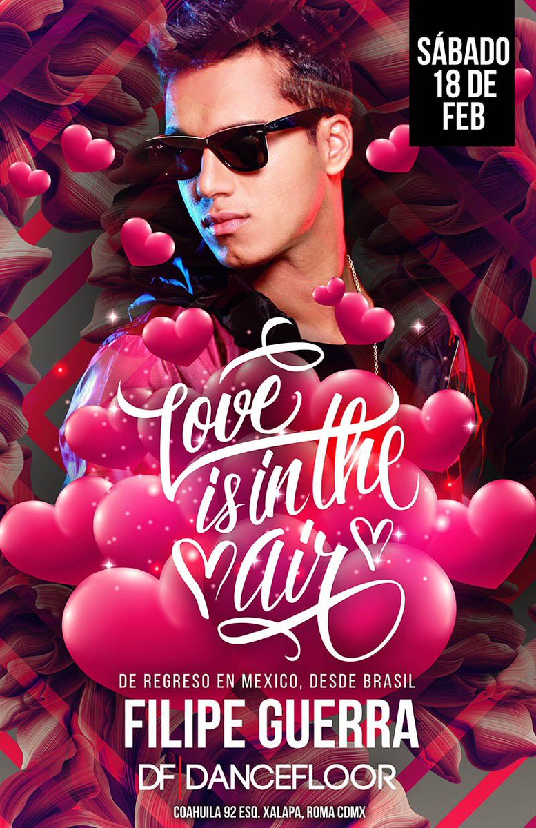 marksoscar's tweet photo. Este Sábado 18 de Febrero regresa a @dancefloor_mx  uno de nuestros djs consentidos @DJFilipeGuerra #LoveIsOnTheDanceFloor TE ESPERAMOS!! https://t.co/3A1XkLcTjL