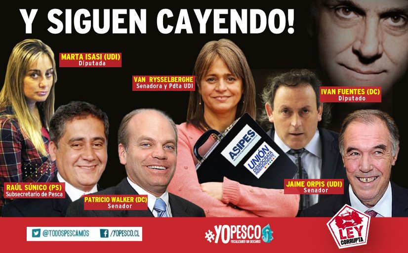 TodosPescamos's tweet photo. Los tentáculos de las 7 Familia$ en Corpesca, Asipes y Fipes compraron conciencias y votos para una corrupta #LeydePesca q debe ser anulada! https://t.co/OnGbC6XrYs
