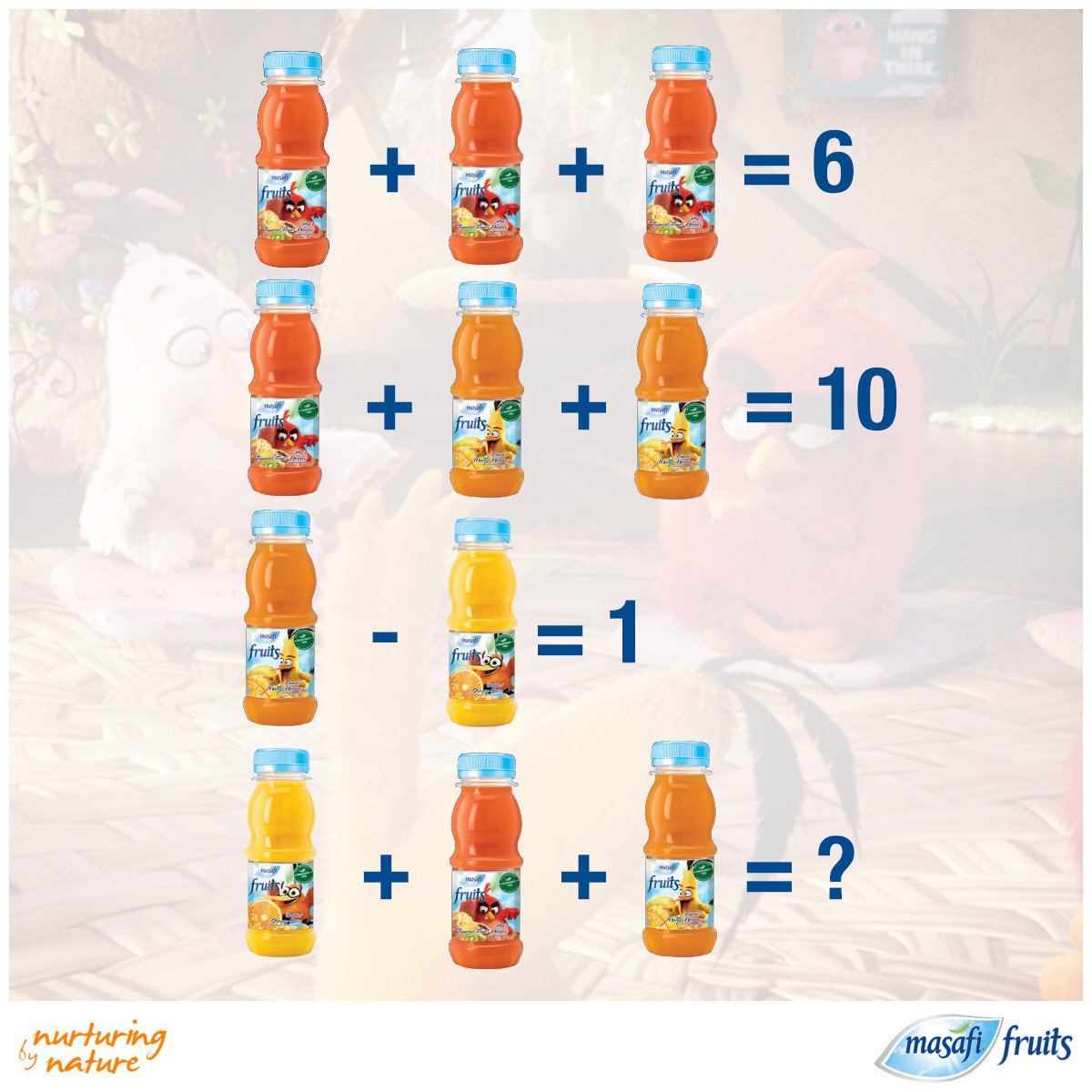 MasafiCo's tweet photo. Even math can be fun with Masafi Fruits! We challenge you and your kids to solve this together and tell us the missing result. https://t.co/Y6ZmktTguW