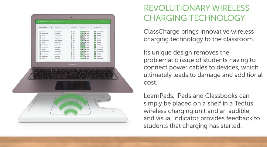 ClassCharge's tweet photo. Award-winning @ClassCharge simplifies charging of classroom devices – no cables or plugs! 8 and 16 bay units. C106 #Bett2017 https://t.co/eaHRclaiOi