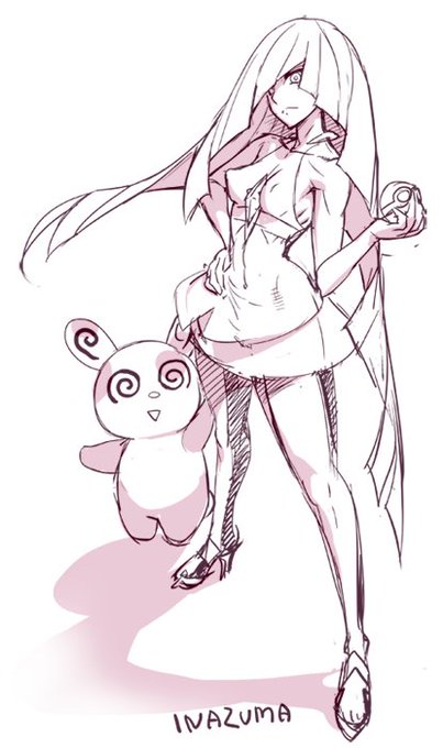 最初ルザミーネさん描こうと思いましたがなんか上手くいかなかったのでボツ。
腋周辺を執拗に塗り込む計画でしたが… 