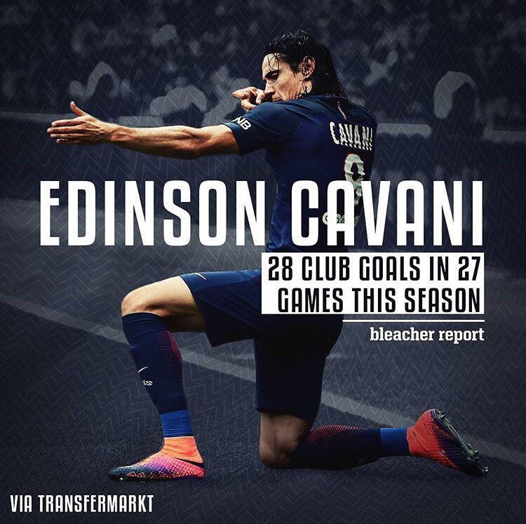 Metabetting's tweet photo. Edinson #Cavani scored 28 goals in 27 games for #PSG in this season. Finally he opens his true goal-scoring potential. https://t.co/oxPrkoA1X3