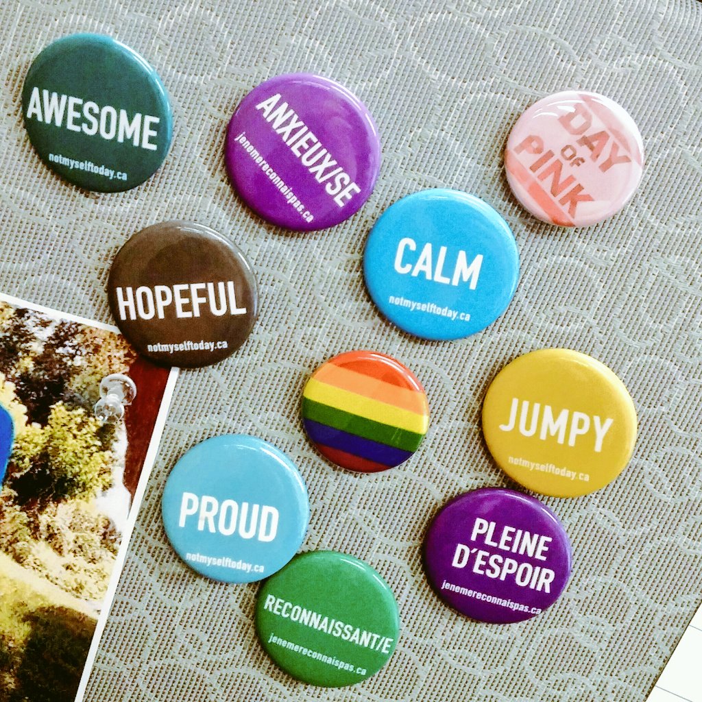 KimDeochand's tweet photo. Today I'm feeling... Proud to work in an environment that promotes MH &amp; honest conversations #BellLetsTalk #notmyselftoday #PartnersforMH https://t.co/pAPUwq4UoM