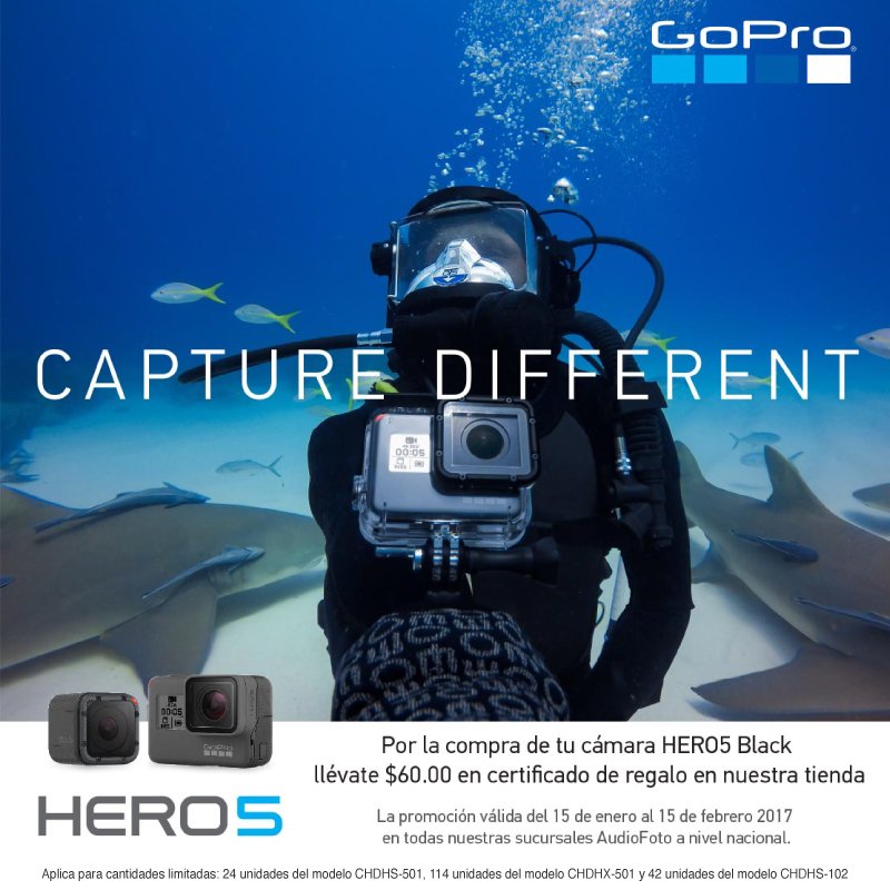 ComiendoPty's tweet photo. Al comprar una #GoPro #Hero5 #HeroSession5 o #HeroSession4 reclama tu regalo. Ven y #TeSorprenderas @AudioFotoPa https://t.co/Vc0bue2hS5